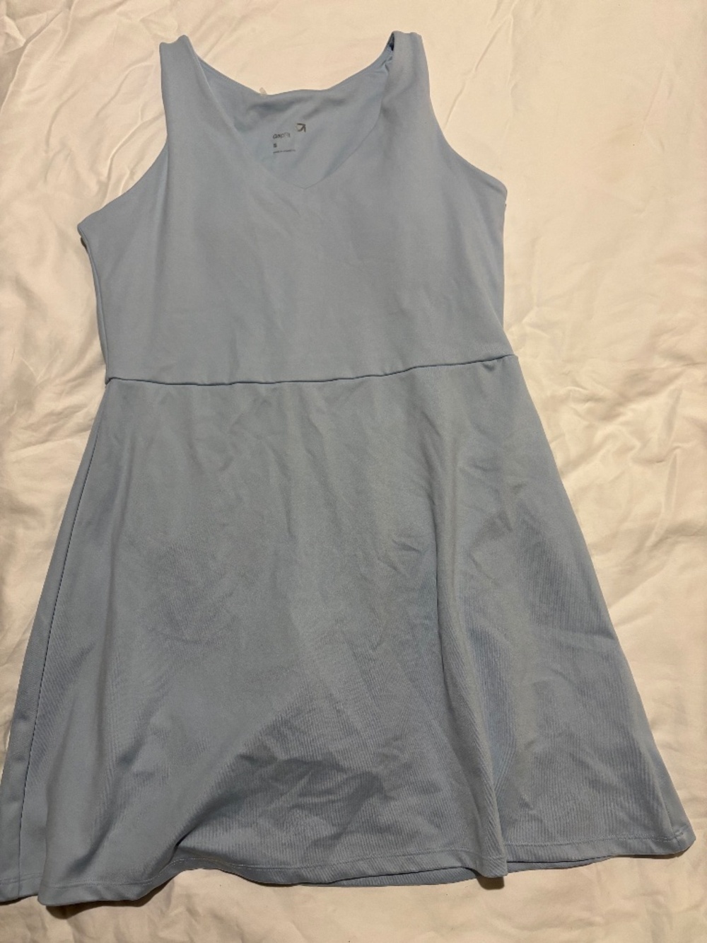 GapFit Light Blue Active Exercise Dress With Built-In Shorts & Pockets Size S